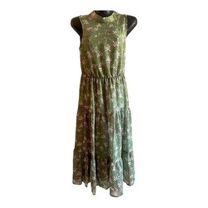 𝅺lush all in favor sage floral dress